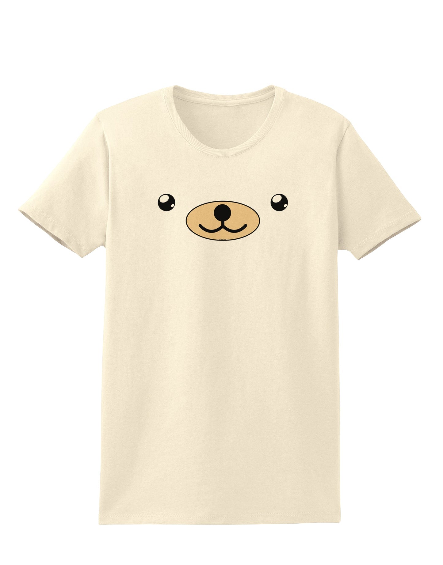 Kyu-T Face - Beartholomew the Teddy Bear Womens T-Shirt-Womens T-Shirt-TooLoud-Natural-X-Small-Davson Sales