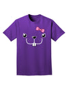 Kyu-T Face - Bucklette Cute Girl Beaver Adult Dark T-Shirt-Mens T-Shirt-TooLoud-Purple-Small-Davson Sales