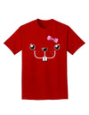 Kyu-T Face - Bucklette Cute Girl Beaver Adult Dark T-Shirt-Mens T-Shirt-TooLoud-Red-Small-Davson Sales