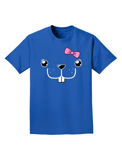 Kyu-T Face - Bucklette Cute Girl Beaver Adult Dark T-Shirt-Mens T-Shirt-TooLoud-Royal-Blue-Small-Davson Sales