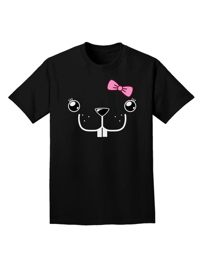 Kyu-T Face - Bucklette Cute Girl Beaver Adult Dark T-Shirt-Mens T-Shirt-TooLoud-Black-Small-Davson Sales