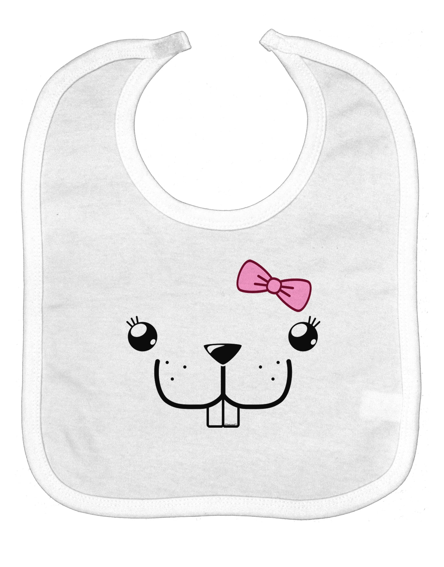 Kyu-T Face - Bucklette Cute Girl Beaver Baby Bib
