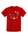 Kyu-T Face - Bucklette Cute Girl Beaver Childrens Dark T-Shirt-Childrens T-Shirt-TooLoud-Red-X-Small-Davson Sales