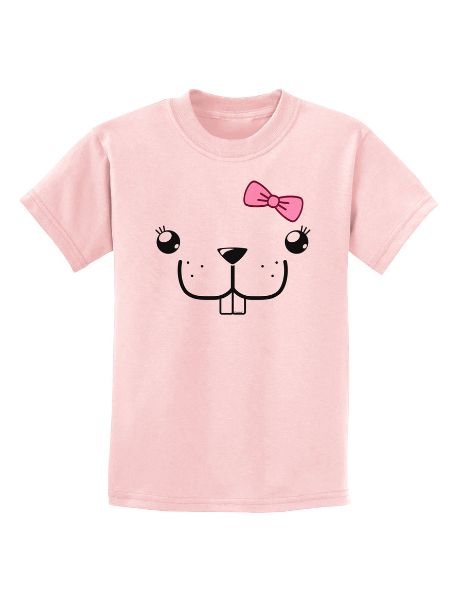 Kyu-T Face - Bucklette Cute Girl Beaver Childrens T-Shirt-Childrens T-Shirt-TooLoud-White-X-Small-Davson Sales