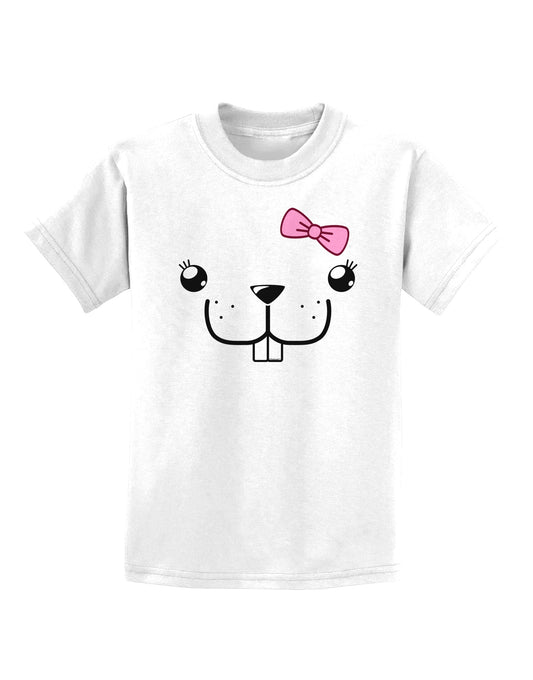 Kyu-T Face - Bucklette Cute Girl Beaver Childrens T-Shirt-Childrens T-Shirt-TooLoud-White-X-Small-Davson Sales