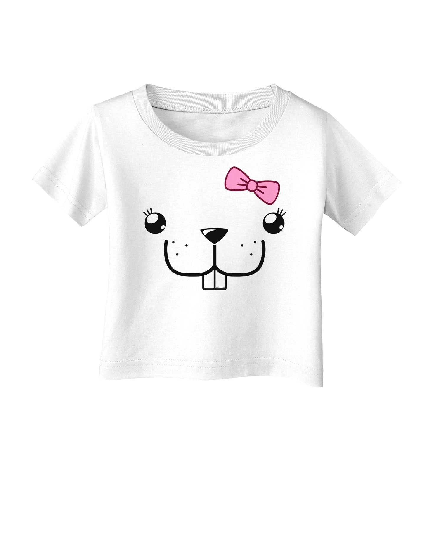 Kyu-T Face - Bucklette Cute Girl Beaver Infant T-Shirt-Infant T-Shirt-TooLoud-White-06-Months-Davson Sales