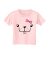 Kyu-T Face - Bucklette Cute Girl Beaver Toddler T-Shirt-Toddler T-Shirt-TooLoud-Light-Pink-2T-Davson Sales