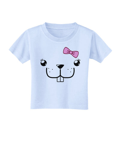 Kyu-T Face - Bucklette Cute Girl Beaver Toddler T-Shirt-Toddler T-Shirt-TooLoud-Light-Blue-2T-Davson Sales