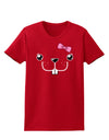 Kyu-T Face - Bucklette Cute Girl Beaver Womens Dark T-Shirt-TooLoud-Red-X-Small-Davson Sales