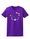 Kyu-T Face - Bucklette Cute Girl Beaver Womens Dark T-Shirt-TooLoud-Purple-X-Small-Davson Sales