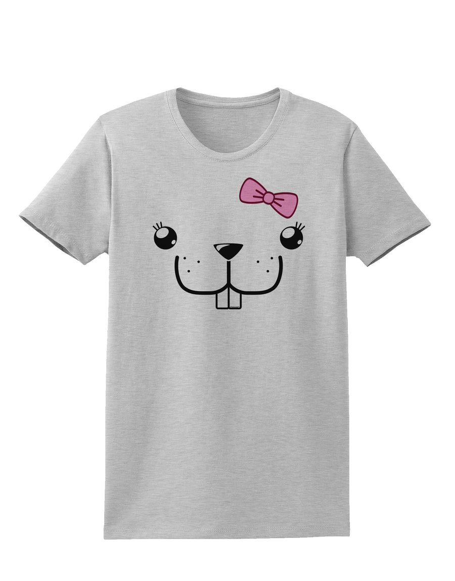 Kyu-T Face - Bucklette Cute Girl Beaver Womens T-Shirt-Womens T-Shirt-TooLoud-White-X-Small-Davson Sales