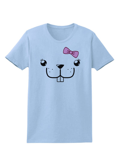 Kyu-T Face - Bucklette Cute Girl Beaver Womens T-Shirt-Womens T-Shirt-TooLoud-Light-Blue-X-Small-Davson Sales