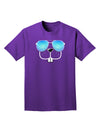 Kyu-T Face - Buckley Cool Sunglasses Adult Dark T-Shirt-Mens T-Shirt-TooLoud-Purple-Small-Davson Sales