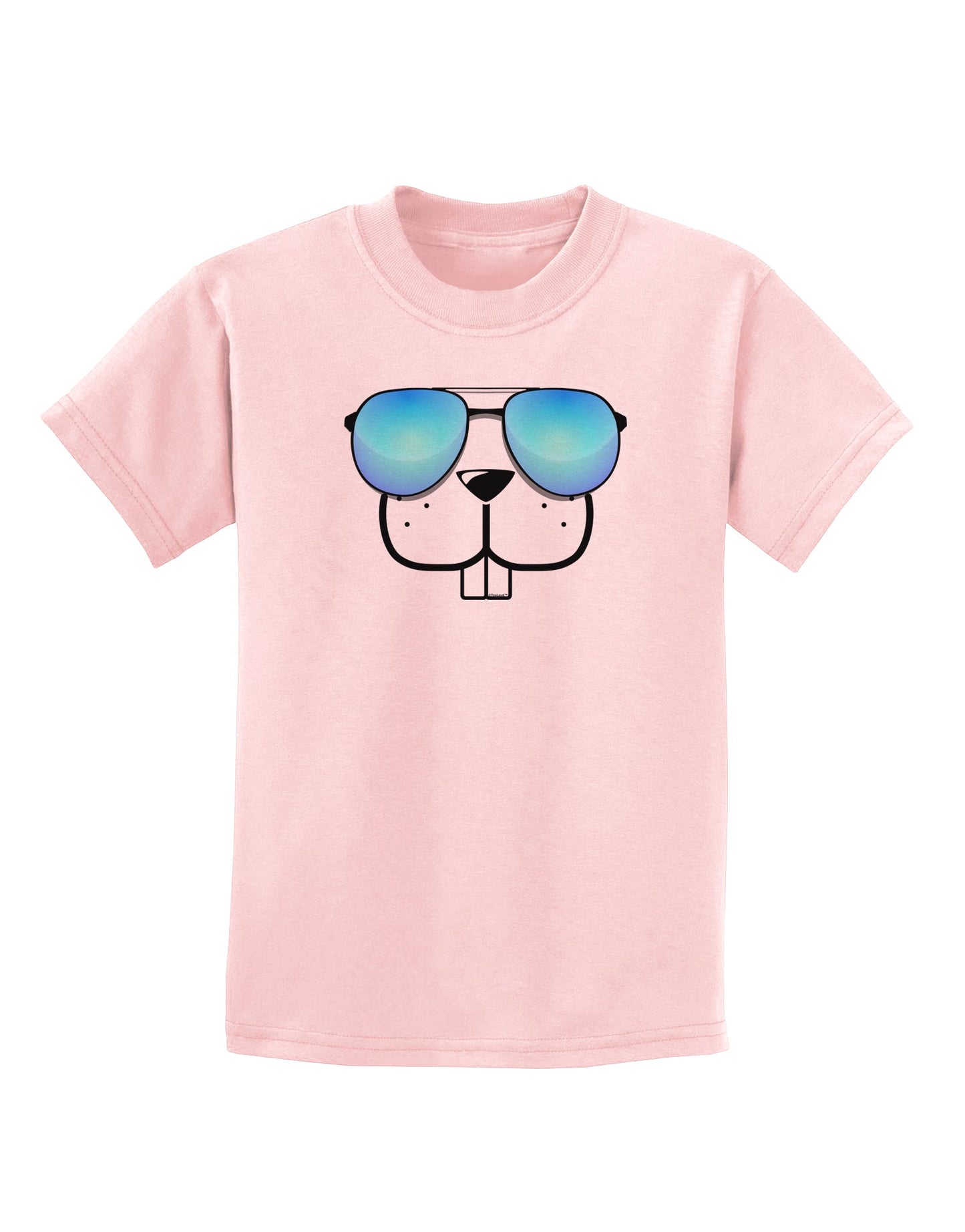 Kyu-T Face - Buckley Cool Sunglasses Childrens T-Shirt-Childrens T-Shirt-TooLoud-PalePink-X-Small-Davson Sales