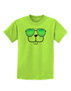 Kyu-T Face - Buckley Cool Sunglasses Childrens T-Shirt-Childrens T-Shirt-TooLoud-Lime-Green-X-Small-Davson Sales