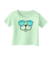 Kyu-T Face - Buckley Cool Sunglasses Infant T-Shirt-Infant T-Shirt-TooLoud-Light-Green-06-Months-Davson Sales