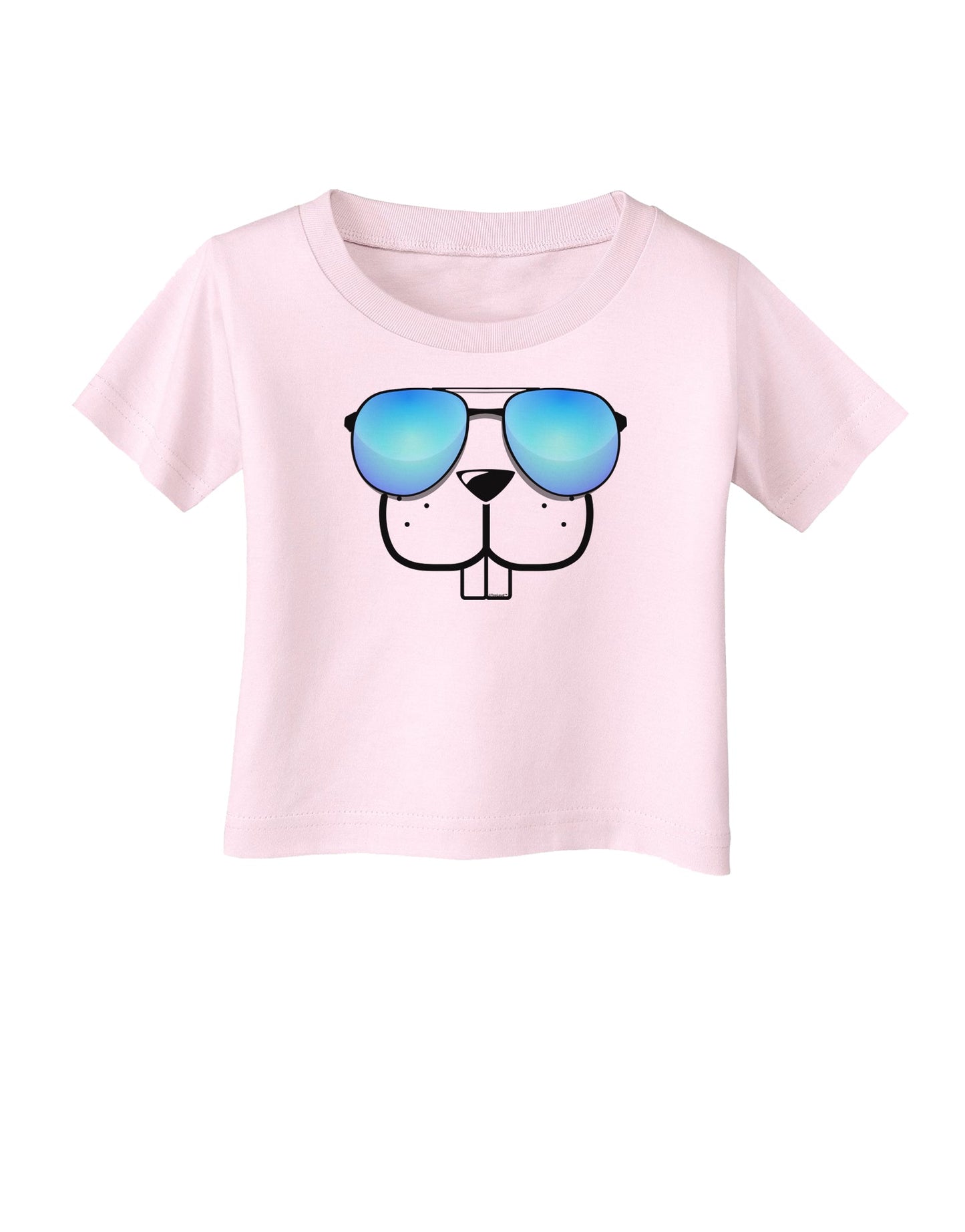 Kyu-T Face - Buckley Cool Sunglasses Infant T-Shirt-Infant T-Shirt-TooLoud-Light-Pink-06-Months-Davson Sales