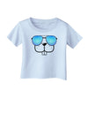 Kyu-T Face - Buckley Cool Sunglasses Infant T-Shirt-Infant T-Shirt-TooLoud-Light-Blue-06-Months-Davson Sales