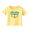 Kyu-T Face - Buckley Cool Sunglasses Infant T-Shirt-Infant T-Shirt-TooLoud-Daffodil-Yellow-06-Months-Davson Sales