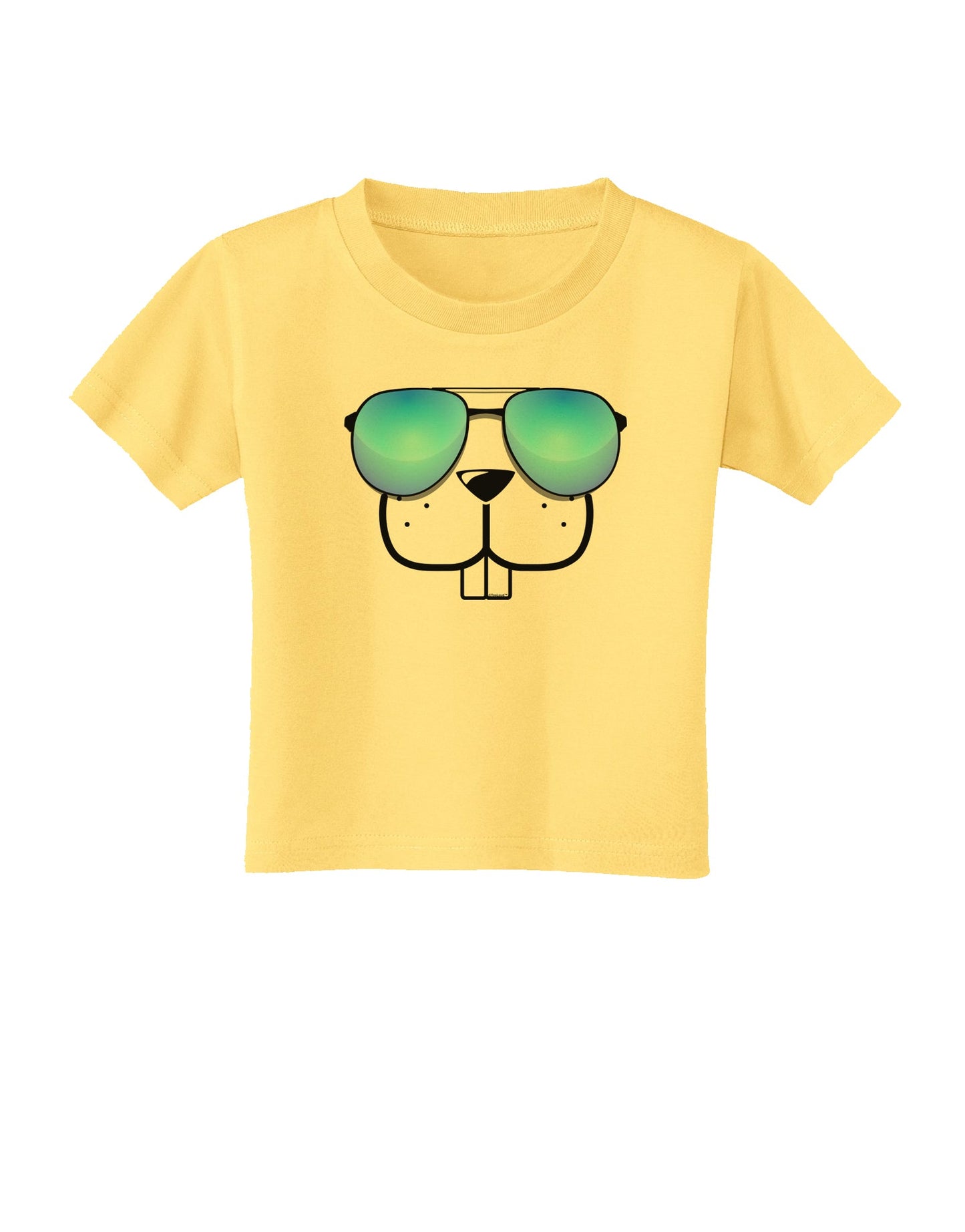 Kyu-T Face - Buckley Cool Sunglasses Toddler T-Shirt-Toddler T-Shirt-TooLoud-Daffodil-Yellow-2T-Davson Sales