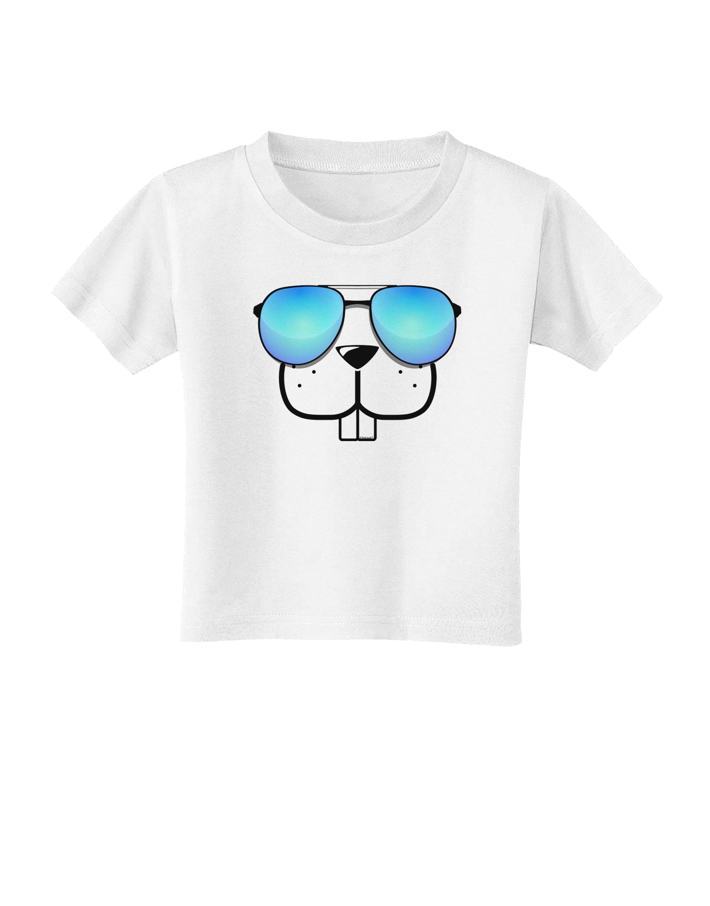 Kyu-T Face - Buckley Cool Sunglasses Toddler T-Shirt-Toddler T-Shirt-TooLoud-White-2T-Davson Sales