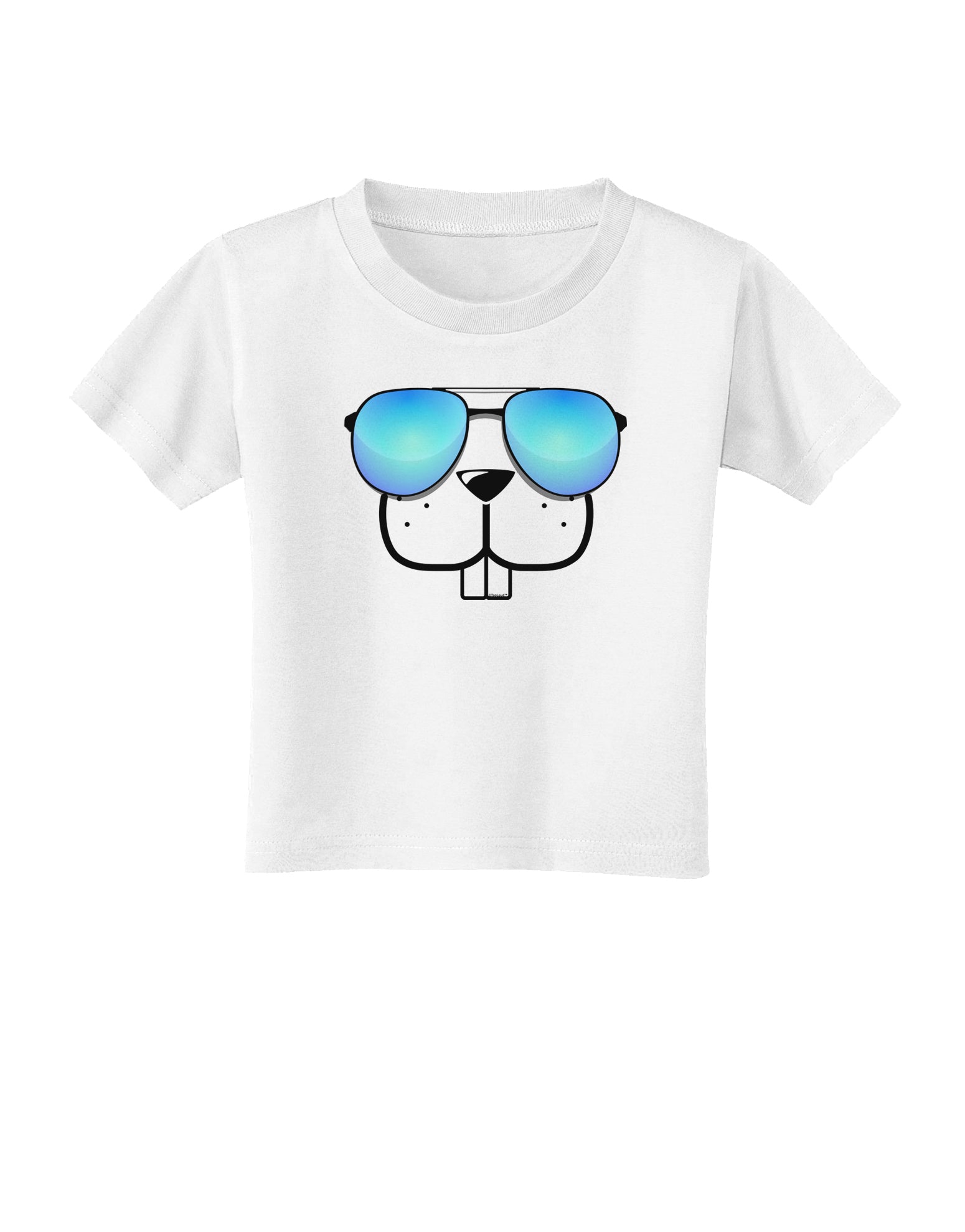 Kyu-T Face - Buckley Cool Sunglasses Toddler T-Shirt-Toddler T-Shirt-TooLoud-White-2T-Davson Sales