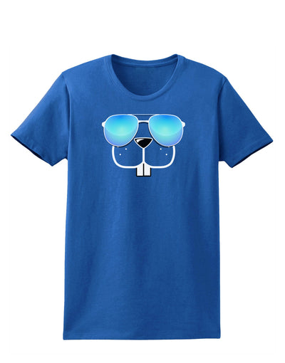 Kyu-T Face - Buckley Cool Sunglasses Womens Dark T-Shirt-TooLoud-Royal-Blue-X-Small-Davson Sales