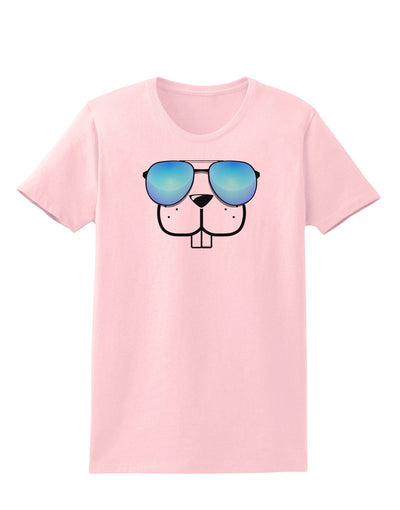 Kyu-T Face - Buckley Cool Sunglasses Womens T-Shirt-Womens T-Shirt-TooLoud-PalePink-X-Small-Davson Sales