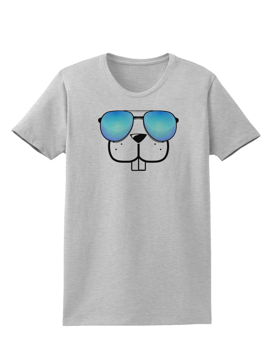 Kyu-T Face - Buckley Cool Sunglasses Womens T-Shirt-Womens T-Shirt-TooLoud-White-X-Small-Davson Sales