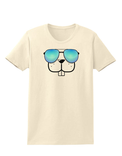 Kyu-T Face - Buckley Cool Sunglasses Womens T-Shirt-Womens T-Shirt-TooLoud-Natural-X-Small-Davson Sales