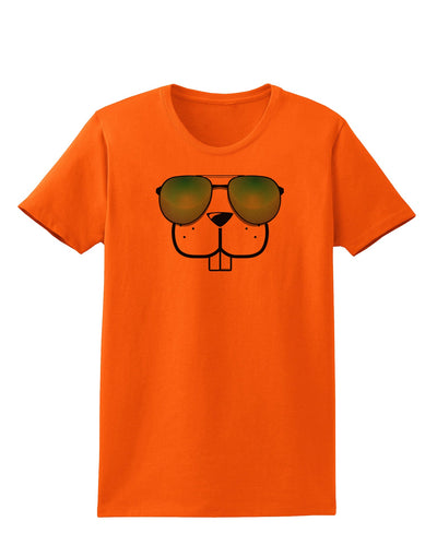 Kyu-T Face - Buckley Cool Sunglasses Womens T-Shirt-Womens T-Shirt-TooLoud-Orange-X-Small-Davson Sales