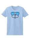 Kyu-T Face - Buckley Cool Sunglasses Womens T-Shirt-Womens T-Shirt-TooLoud-Light-Blue-X-Small-Davson Sales