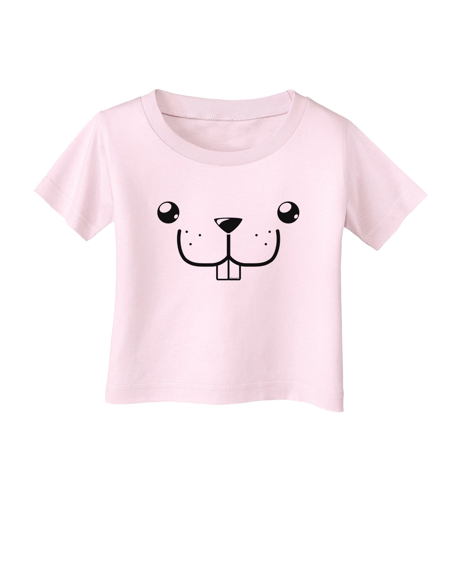 Kyu-T Face - Buckley the Beaver Infant T-Shirt-Infant T-Shirt-TooLoud-Light-Pink-06-Months-Davson Sales