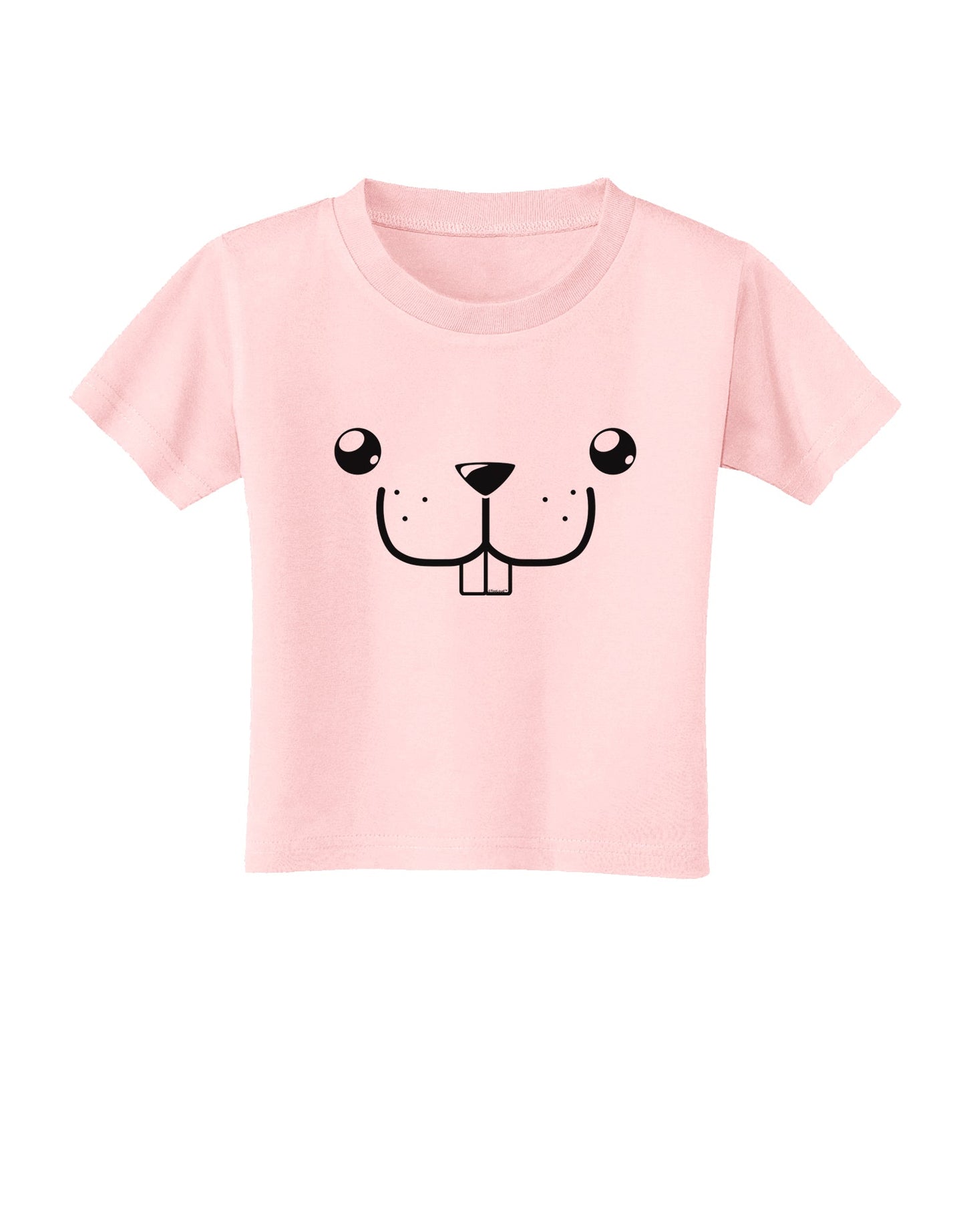 Kyu-T Face - Buckley the Beaver Toddler T-Shirt-Toddler T-Shirt-TooLoud-Light-Pink-2T-Davson Sales