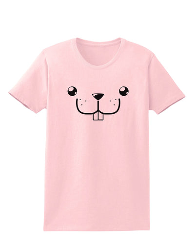 Kyu-T Face - Buckley the Beaver Womens T-Shirt-Womens T-Shirt-TooLoud-PalePink-X-Small-Davson Sales