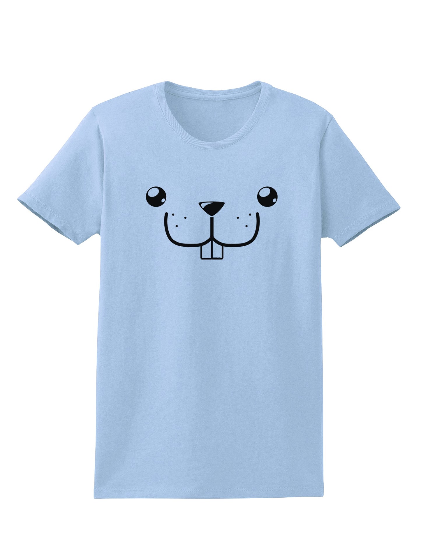 Kyu-T Face - Buckley the Beaver Womens T-Shirt-Womens T-Shirt-TooLoud-Light-Blue-X-Small-Davson Sales