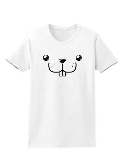 Kyu-T Face - Buckley the Beaver Womens T-Shirt-Womens T-Shirt-TooLoud-White-X-Small-Davson Sales