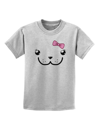 Kyu-T Face - Dewina Cute Girl Dugong Childrens T-Shirt-Childrens T-Shirt-TooLoud-AshGray-X-Small-Davson Sales