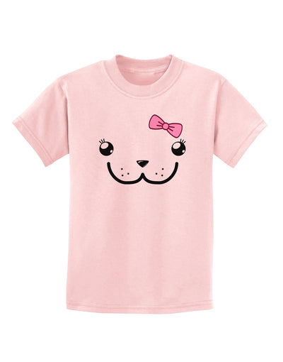 Kyu-T Face - Dewina Cute Girl Dugong Childrens T-Shirt-Childrens T-Shirt-TooLoud-PalePink-X-Small-Davson Sales