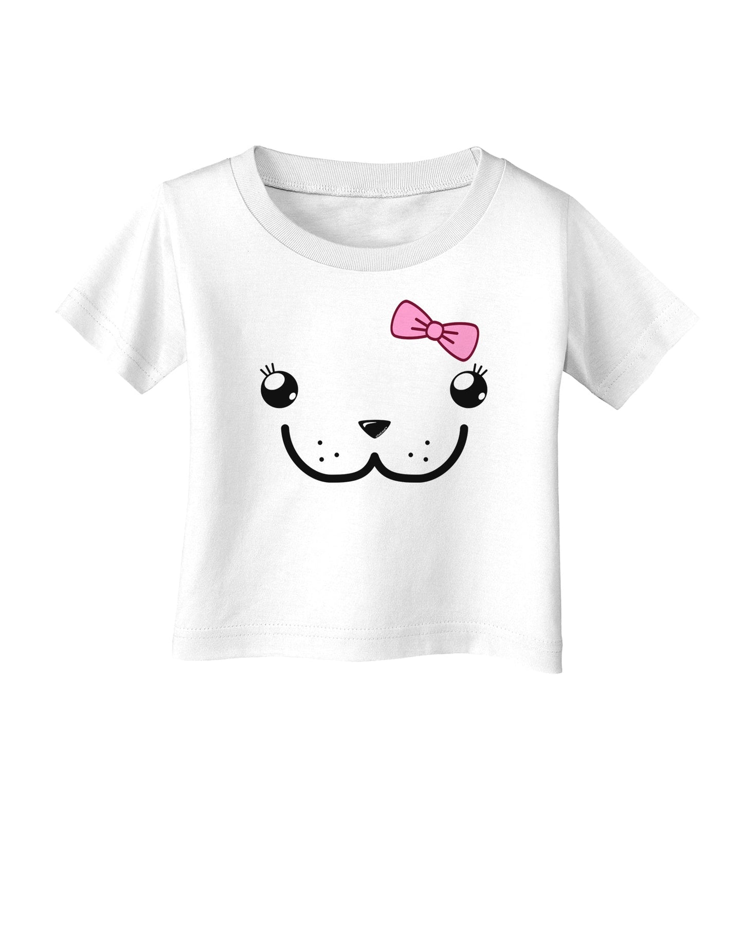 Kyu-T Face - Dewina Cute Girl Dugong Infant T-Shirt-Infant T-Shirt-TooLoud-White-06-Months-Davson Sales