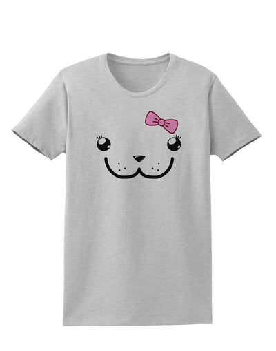 Kyu-T Face - Dewina Cute Girl Dugong Womens T-Shirt-Womens T-Shirt-TooLoud-AshGray-X-Small-Davson Sales