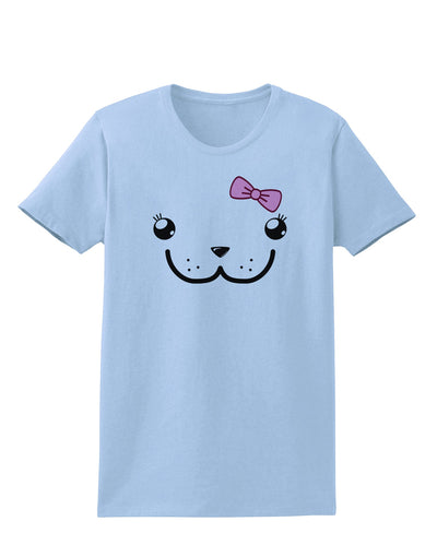 Kyu-T Face - Dewina Cute Girl Dugong Womens T-Shirt-Womens T-Shirt-TooLoud-Light-Blue-X-Small-Davson Sales