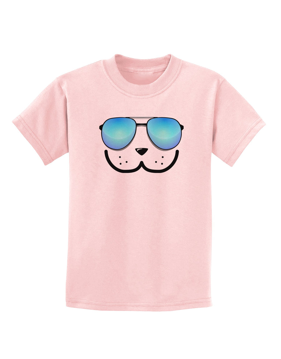 Kyu-T Face - Dewy Cool Sunglasses Childrens T-Shirt-Childrens T-Shirt-TooLoud-White-X-Small-Davson Sales