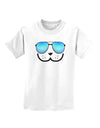 Kyu-T Face - Dewy Cool Sunglasses Childrens T-Shirt-Childrens T-Shirt-TooLoud-White-X-Small-Davson Sales