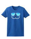 Kyu-T Face - Dewy Cool Sunglasses Womens Dark T-Shirt-TooLoud-Royal-Blue-X-Small-Davson Sales