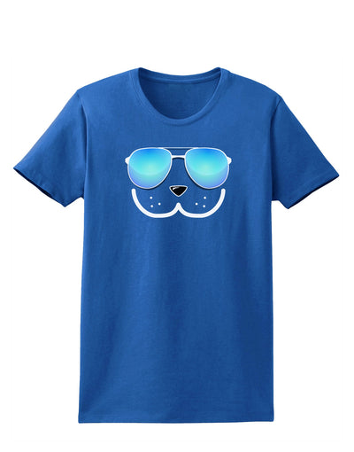 Kyu-T Face - Dewy Cool Sunglasses Womens Dark T-Shirt-TooLoud-Royal-Blue-X-Small-Davson Sales