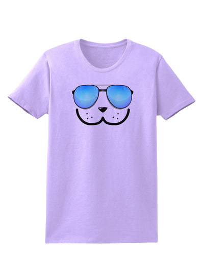 Kyu-T Face - Dewy Cool Sunglasses Womens T-Shirt-Womens T-Shirt-TooLoud-Lavender-X-Small-Davson Sales