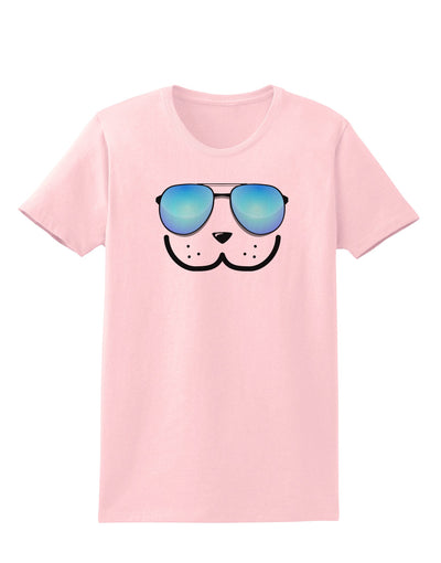 Kyu-T Face - Dewy Cool Sunglasses Womens T-Shirt-Womens T-Shirt-TooLoud-PalePink-X-Small-Davson Sales