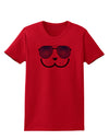 Kyu-T Face - Dewy Cool Sunglasses Womens T-Shirt-Womens T-Shirt-TooLoud-Red-X-Small-Davson Sales