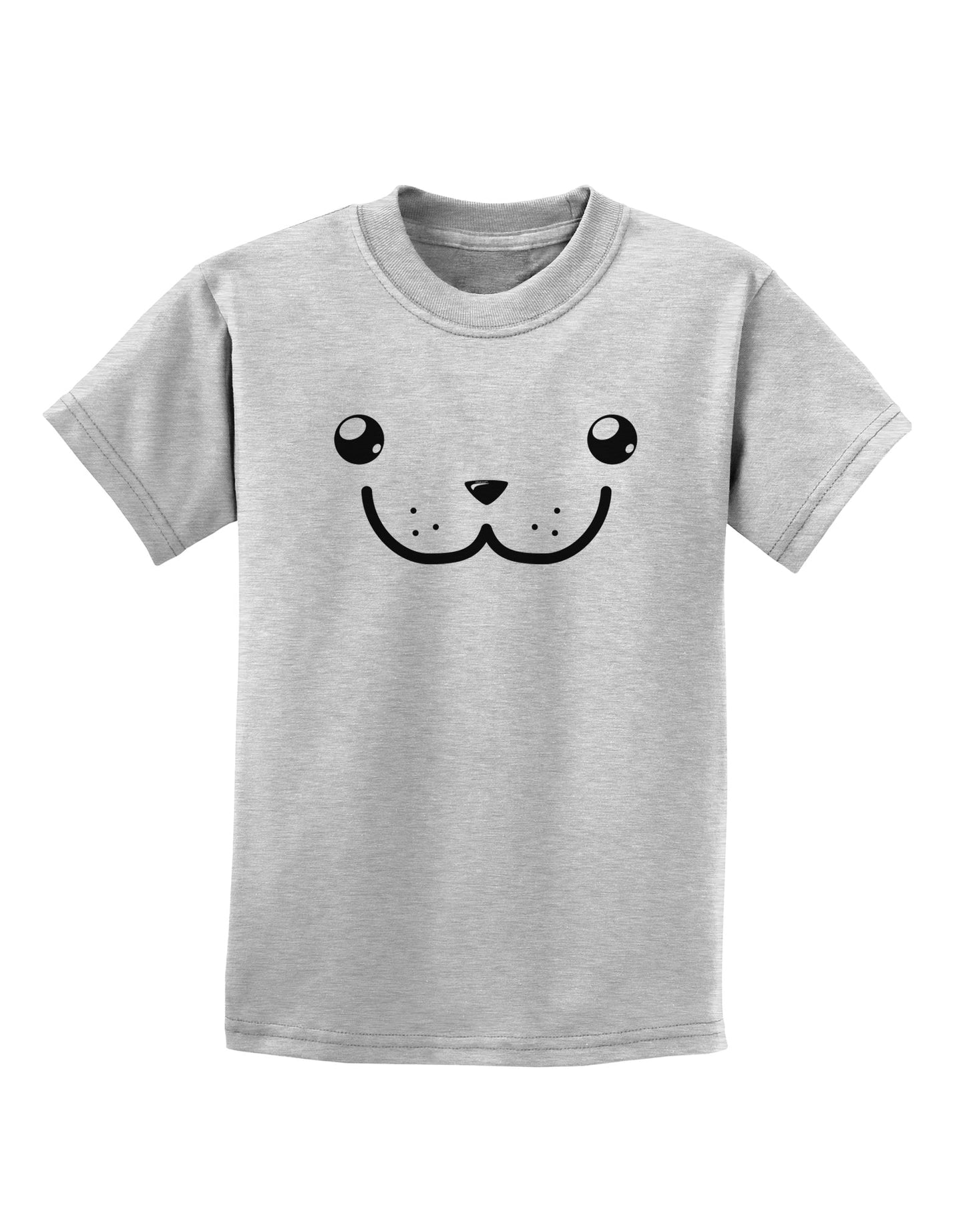 Kyu-T Face - Dewy the Dugong Childrens T-Shirt-Childrens T-Shirt-TooLoud-AshGray-X-Small-Davson Sales